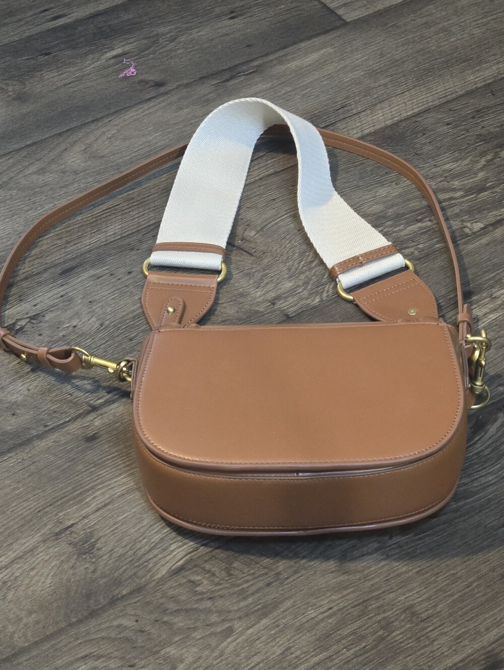 Zara Saddle Crossbody Bag Brown - Picture 5 of 7